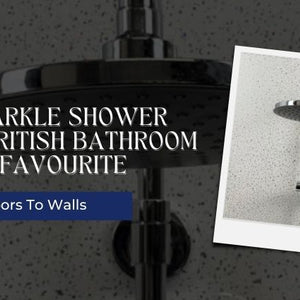 White Sparkle Shower Panels - A British Bathroom Decor Favourite