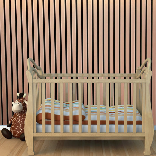 Slat Wall Panel Acoustic - Copper Blush - Floors To Walls