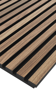 Value Range Acoustic Slat Wall Panel - Walnut