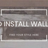 How to install wall panels