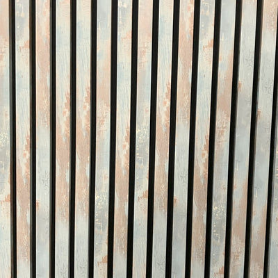 Sulcado Range Acoustic Slat Wall Panel - Rustic Blue
