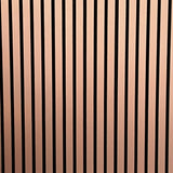 Slat Wall Panel Acoustic - Copper Blush - Floors To Walls