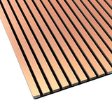 Slat Wall Panel Acoustic - Copper Blush - Floors To Walls