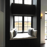 Slat Wall Panel Acoustic Wide Lat - Charcoal Black