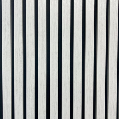 Sulcado Range Acoustic Slat Wall Panel - White Wood