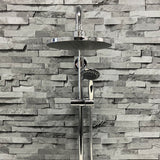 Large Light Stone Grey 1.2m - Shower Wall Panelling - Floors To Walls