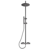 Core Round Rigid Riser Shower - Floors To Walls