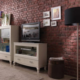 Panel Stone Old British Brick Aged Red Panel - Floors To Walls