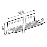 VOX Fronto External Slat Wall Trims - Bottom Ventilation Trim - Floors To Walls