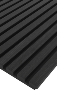 Value Range Acoustic Slat Wall Panel - Charcoal