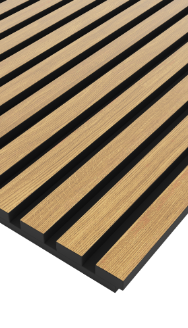 Value Range Acoustic Slat Wall Panel - Natural Oak