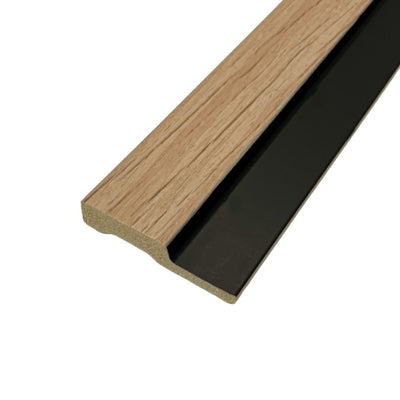 Slat Wall Waterproof Premium - Trims - Light Ash - Floors To Walls