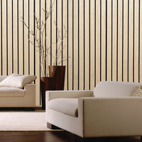 Slat Wall Panel Acoustic Wide Lat - Natural Oak - Floors To Walls