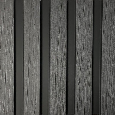 Large Waterproof Slat Panel 300mm - Charcoal - Floors To Walls