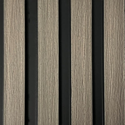 Slat Wall Waterproof Premium 300mm - Grey Oak