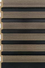 Slat Wall Waterproof Premium 300mm - Grey Oak