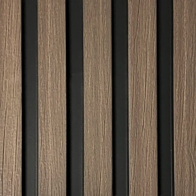 Slat Wall Waterproof Premium 300mm - Walnut - Floors To Walls