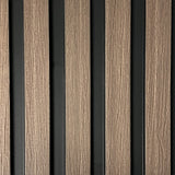 Slat Wall Waterproof Premium 300mm - Walnut - Floors To Walls