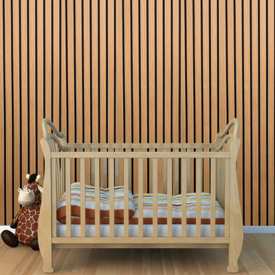 Slat Wall Panel Acoustic Wide Lat - Natural Oak