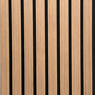 Slat Wall Panel Acoustic Wide Lat - Natural Oak