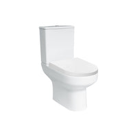 Spa Rimless Open Back Pan WC Including Cistern and D Shape Soft Close Seat - Floors To Walls