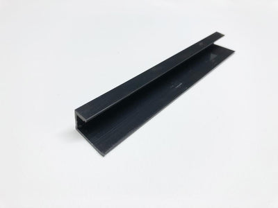 PVC Square End/Finishing Trim 8mm Black - Floors To Walls