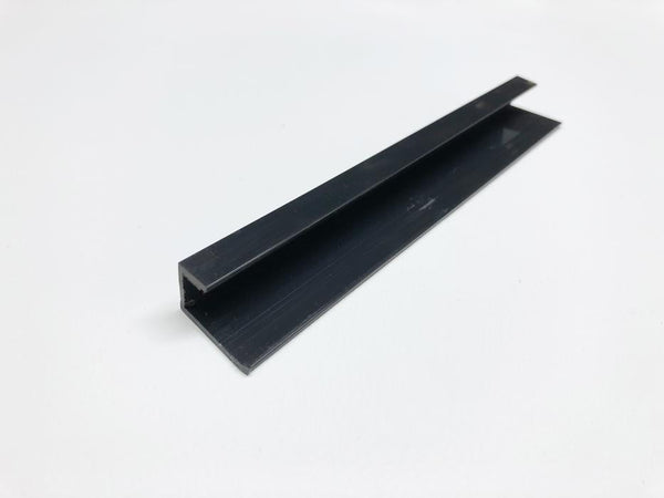 PVC Square End/Finishing Trim 10mm Black - Floors To Walls