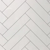Gloss White Chevron Tile - Pack of 4 - Floors To Walls