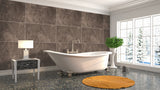 Large Tile Bronze Premium - 1m Shower Wall Panelling - Floors To Walls