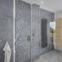 Large Roman Mosaic (Blue/Grey) - 1m Shower Wall Panelling - Floors To Walls