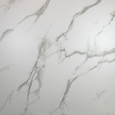 Large White Marble - 1m Shower Wall Panelling - Floors To Walls