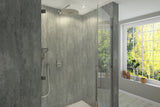 Large Lava Concrete - 1.2m Shower Wall Panelling - Floors To Walls