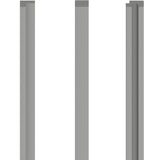 Vox Linerio S-Line Slat Panel Trims - Grey - Floors To Walls