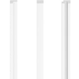 Vox Linerio S-Line Slat Panel Trims - White - Floors To Walls