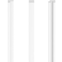 Vox Linerio S-Line Slat Panel Trims - White - Floors To Walls