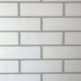 London Tile (white brick) - Pack of 4 - Floors To Walls
