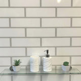 London Tile (white brick) - Pack of 4 - Floors To Walls