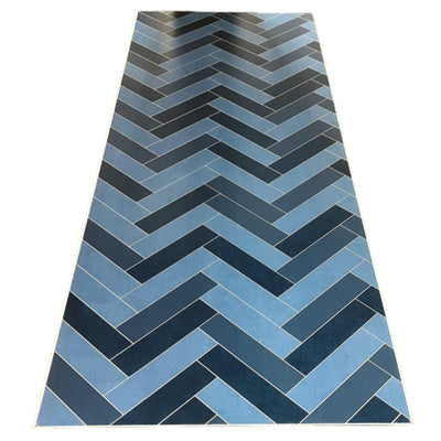 Large Matt Chevron Herringbone Multi Blue - 1m Shower Wall Panelling - Floors To Walls