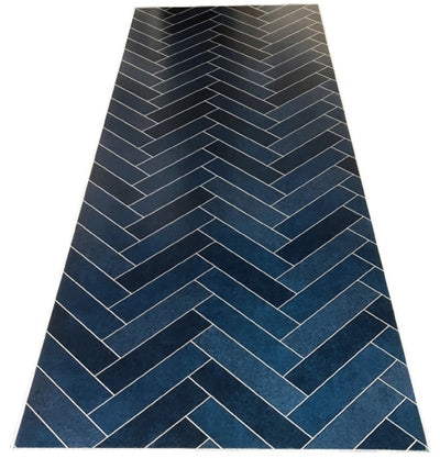 Large Matt Chevron Herringbone Multi Navy - 1m Shower Wall Panelling - Floors To Walls