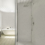 Large Light Grey Platinum Sparkle - 1m Shower Wall Panelling - Floors To Walls