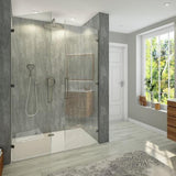 Large Lava Concrete - 1.2m Shower Wall Panelling - Floors To Walls