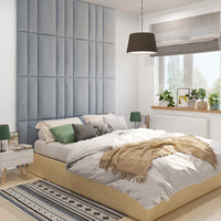 Vox Vilo Upholstered Wall Panel 15cm x 60cm - Grey - Floors To Walls