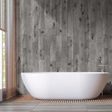 3 Sided Shower Wall Kit - Distressed Oak Grey - Floors To Walls
