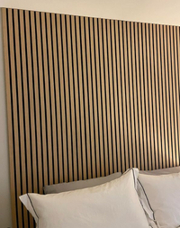 Slat Wall Panel Acoustic - Natural Oak - Floors To Walls