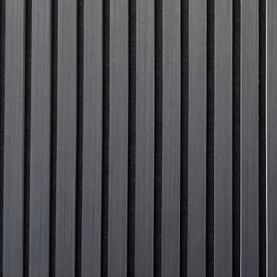 Slat Wall Panel - Black 600x600mm 4 Pack - Floors To Walls