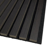 Slat Wall Panel - Black 600x600mm 4 Pack - Floors To Walls