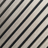 Slat Wall Panel - Grey 600x600mm Single - Floors To Walls