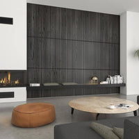 Slat Wall Panel - Grey 600x600mm 4 Pack - Floors To Walls