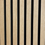 Slat Wall - Natural Oak - Floors To Walls