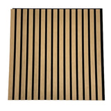 Slat Wall Panel - Natural Oak 600x600mm 4 Pack - Floors To Walls